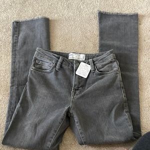 Free People fray bottom denim size 24 NWT